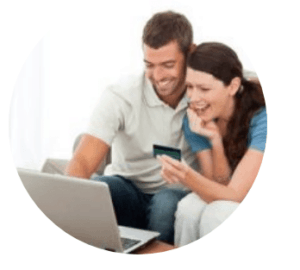 upper keys sellers information picture of man and lady looking at a laptop